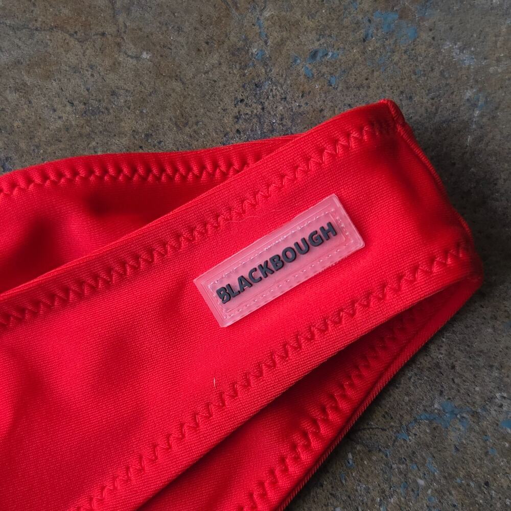 Blackbough Swim Red Bikini Size S Cheeky Bottoms Underwire Top Swimsuit - Picture 6 of 10